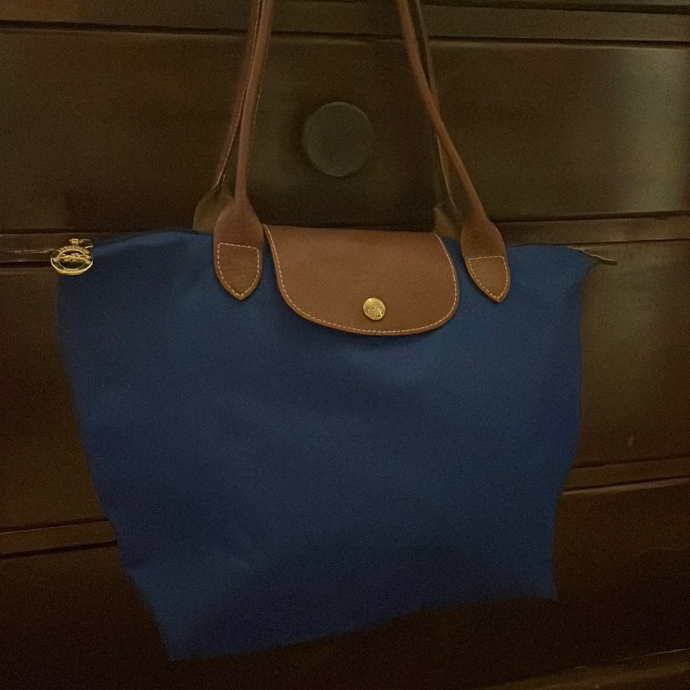 Blue Longchamp shoulder bag